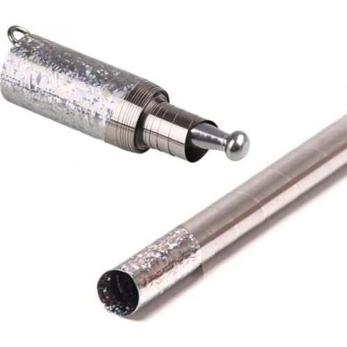 JOYLIVE Metal Magic Close Up Illusion Silk To Wand Portable Magic Props Telescopic Stick Martial Arts Metal Staff
