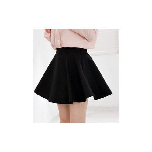 MRMT 2021 Brand Spring and Summer New Womens Skirt Large Swing Pleated Solid Color Skirt for Female Casual Skirt