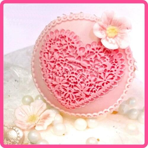 Luyou New Arrival DIY Cake Fondant Decorative Mold 3D Lace Silicone Fondant Mold For Cake Decorating Tools Fondant Tools FM384