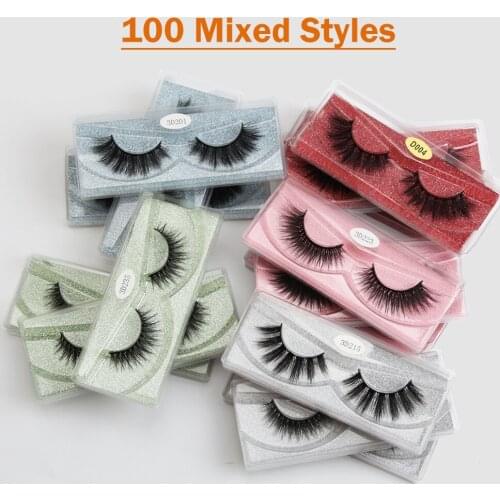 Wholesale Eyelashes 10/40/50/100pcs 3d Mink Lashes Natural Mink Eyelashes Wholesale False Eyelashes Makeup False Lashes In Bulk