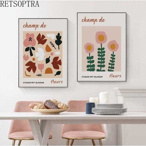 Original Design Wall Pictures for Living Room Leaf Flower Dove Picture Nordic Poster Floral Wall Art Canvas Painting Cute Prints