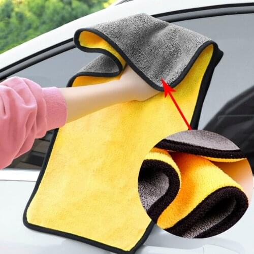 Mling 30x30/60CM Car Wash Microfiber Towel Car Cleaning Drying Cloth Hemming Car Care Cloth Detailing Car Wash Towel For Toyota