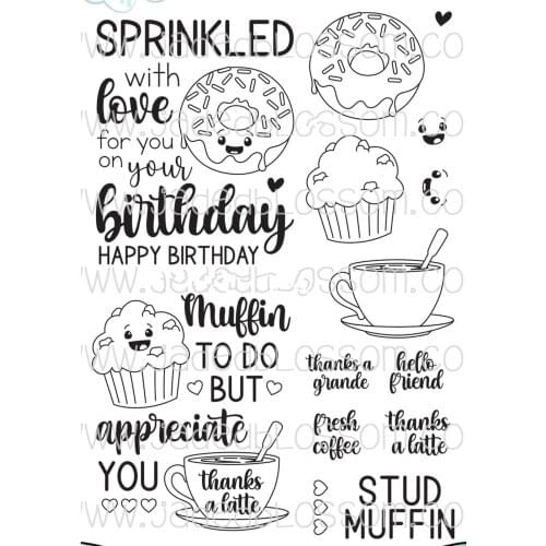 Dessert stamp Clear Stamps for Scrapbooking Transparent Silicone Rubber DIY Photo Album Decor