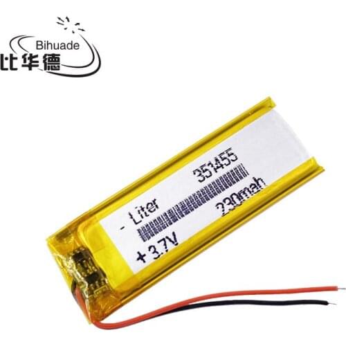 Tsinghua Tong Fang recording pen special battery 351455 230MAH high quality electric core point reading pen b