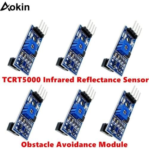 TCRT5000 Infrared Reflectance Sensor Obstacle Avoidance Module Tracing Sensor Tracing Module for arduino Diy it 3.3V-5V