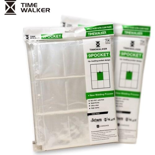 High Quality TW Toploading Cards Album pages Cards Collection book pages with 9 slots/page for Board Game Trading Cards Pages