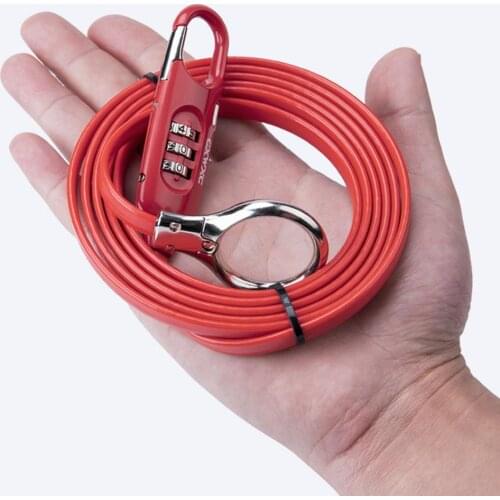 Bicycle Locks Password Locks Anti-Theft Mountain Bike Lock Multifunctional Steel Cable Code Lock Helmet Lock Bike Cable Lock