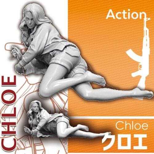 1/24 Girl Resin Figure Building Kit