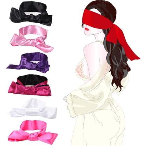 1PC Sex Unisex Blindfold Eye Satin Mask Sex Games Set Couple Love Cosplay Cover Band Adult Game