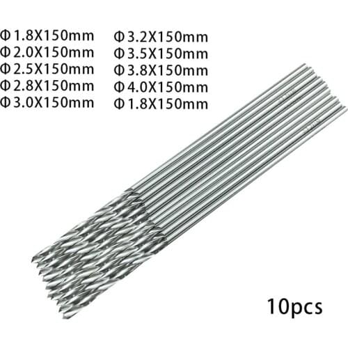 10pcs/bag Stainless Steel Bone Drill Bits 150mm Long Veterinary Orthopedics Tools