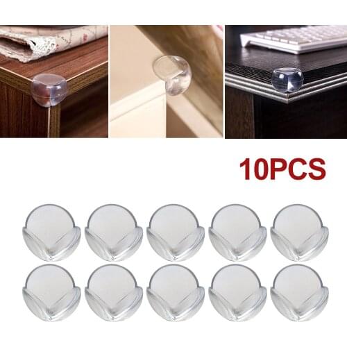 10pcs Silicone Edge Corner Guard Children Baby Safety Table Corner Protector Transparent Anti-Collision Angle Protection Cover