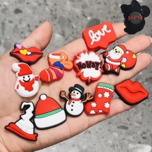 11PCS PVC Cute Cartoon Christmas Fridge Magnets Kawaii Snowmen Santa Claus Refrigerator Magnetic Sticker Kids Gifts Children Toy