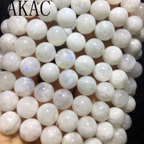 Approx10-11mm Natural rainbow moonstone bracelet semi precious gemstone wholesale