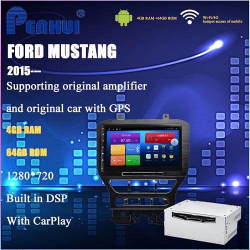 Car DVD for Ford Mustang 2015----Car Radio Multimedia Video Player Navigation GPS Android 10.0 Double Din