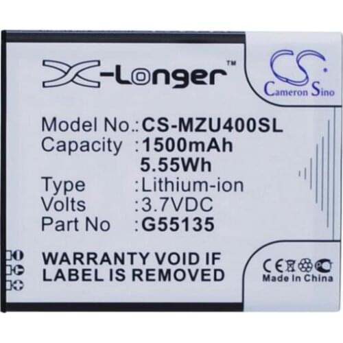 Cameron Sino 1500mAh battery for NAVON Mizu M400 G55135 Mobile, SmartPhone Battery