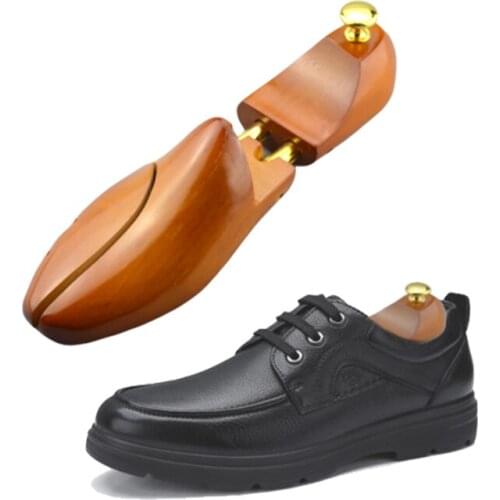 High quality stretchable double spring wooden shoe tree cedar wood shoe tree beech wood shoe last shoe stretcher