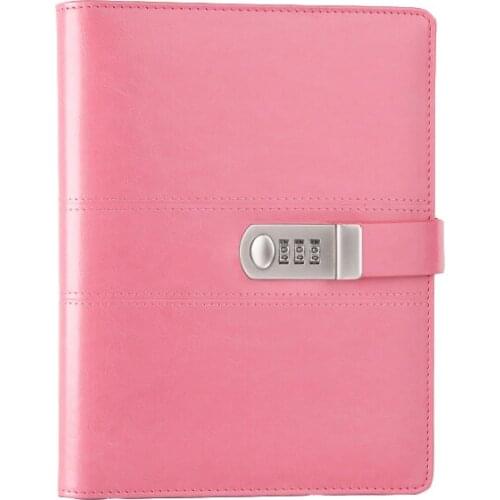 PU Leather Journals Note Books Secret Diary with Password Lined, Locking Diaries,Loose Leaf TPN093
