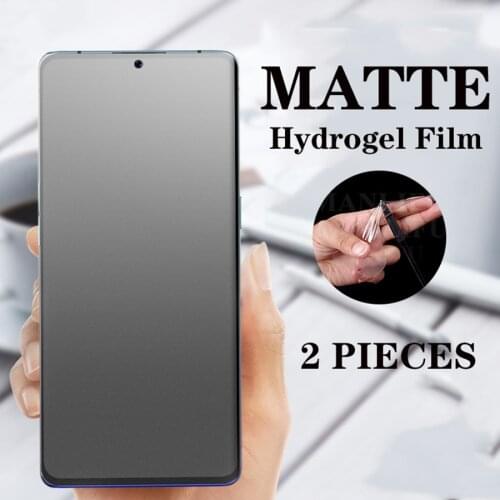 2Pcs Full Cover Matte Hydrogel Film For XIAOMI POCO X3 NFC TPU Screen Protector For xiaomi pocophone X3 pro Back Film poco F3
