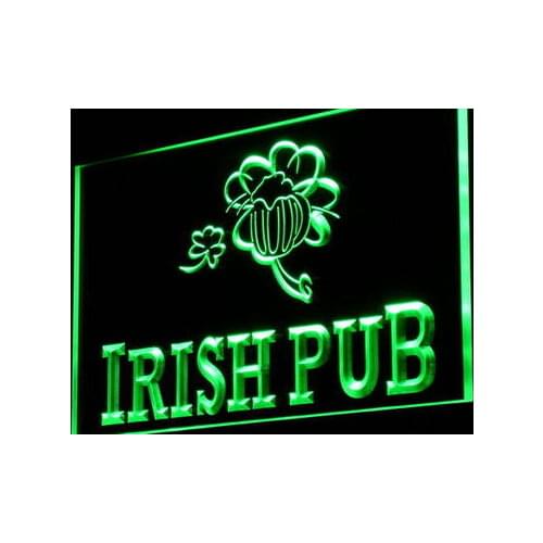 I969 Irish Pub Bar Club Display Home Decor Light Signs On/Off Swtich 20+ Colors 5 Sizes