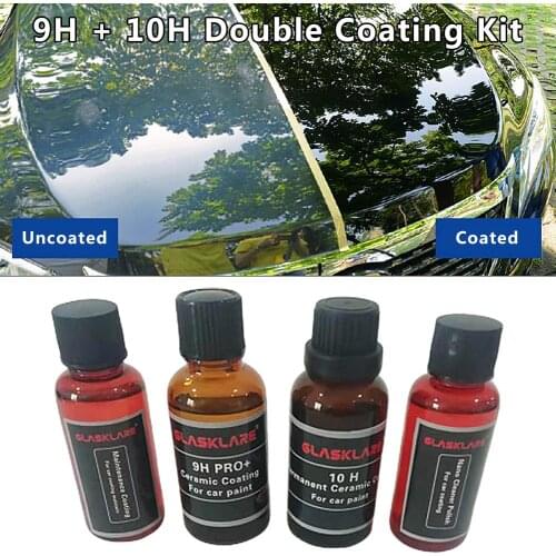 9H 10H Liquid Glass Ceramic Car Waterproof Nano Ceramic Double Coating Car Paint Care Liquid Anti-scratch Glass Coating Agent