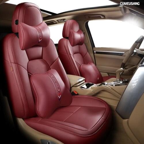 CUWEUSANG Custom Leather car seat cover set For BORGWARD BX7 BX5 BXi7 BX6 BMW z4 E85 E86 Automobiles Seat Covers cars styling