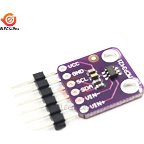 MCP3421 I2C SOT23-6 Delta-Sigma ADC Evaluation Module Board For PICkit Serial Analyzer PCB Module