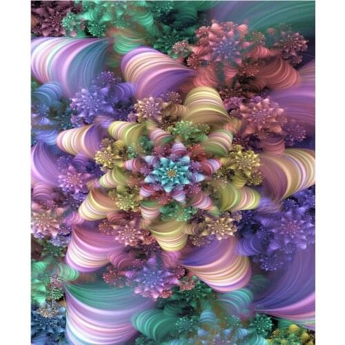 SenyuArt Mosaic Flowers Cross Stitch Diamond Painting Full Drill Square Round 5d Embroidery Rhinestones Pictures Home Decoration