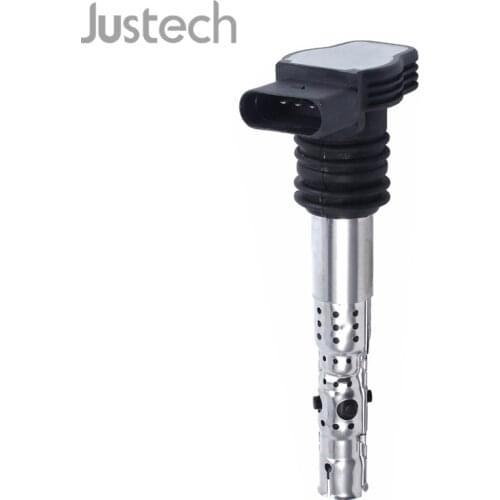 Justech New Ignition Spark Coil 06A905115 For Audi A3 A4 A6 S3 VW Passat Jetta Golf Seat Toledo C1394 Car Ignition Coil