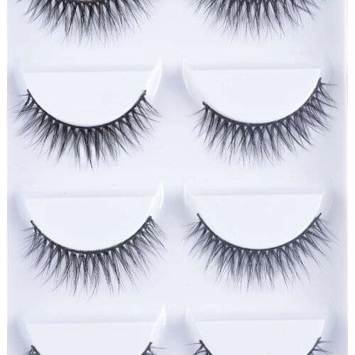 NEW 5 pairs mink eyelashes false lashes mink 3d fake eyelash extension make up cilios natural long cruelty free lash