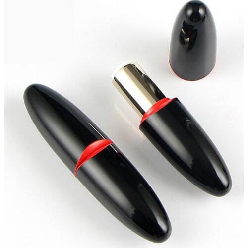 Oval Lipstick Tube Fashion Make Up Tool With Cap Gorgeous Lip Balm Tube Refillable Lip Gloss Container For Travel 12.1mm 50pcs