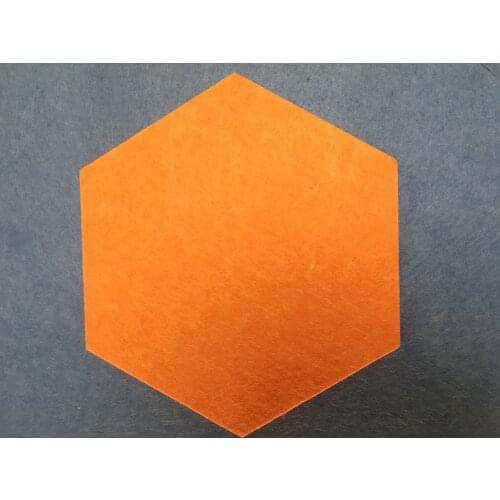 9mm thickness panel studio 3d Echo acoustic polyester fiber panels decorate hexagon wall echo acoustic panel