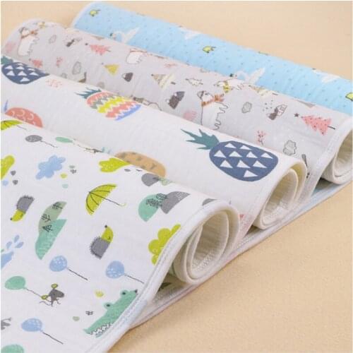 1 Piece Wasoyoli Baby crib Pads 70*120cm Newborn Baby Portable Reusable Changing Pad Infant Bedding Waterproof Mat Play Mat
