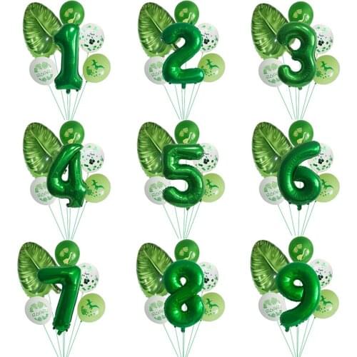 Dinosaur Theme Package Pterosaur Latex Balloon Digital Aluminum Film Balloon Happy Birthday Party Decoration For Kids SY23
