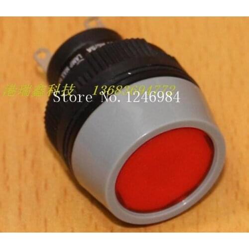 [SA]Indicator seat Taiwan DECA Progressive Alliance M22 round red lights waterproof seat D16PLV1-000--10pcs/lot