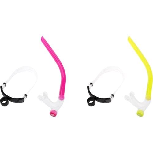 Silicone Adjustable/Portbale Swimming Diving Snorkel Set Breathing Tube & Hair Band for Underwater Training Swim Diving Pool Acc