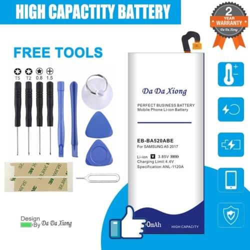 Replacement Samsung Battery For Galaxy 2017 Edition A5 2017 A520F SM-A520F Phone Battery EB-BA520ABE 4200mAh