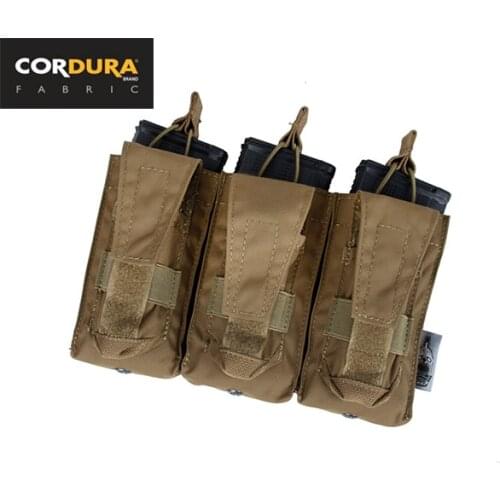 TBS Tactical M4 & Pistol Triple Magazine Pouch Combo Open Top Molle Mag Pouch Panel(SKU051377)