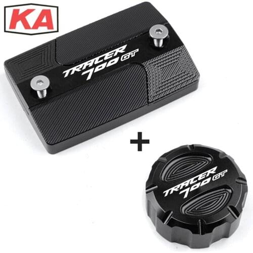 With logo For Yamaha Tracer 700 2016-2018 TRACER 700GT 700 GT 2019 Front & Rear Brake Fluid Cylinder Master Reservoir Cover Cap
