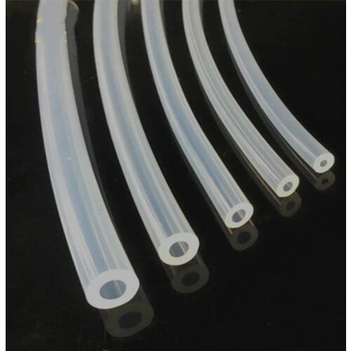 Silicone rubber tube 1x2 1x3 2x3 2x4 2x5 3x4 3x5 3x6 3x8 mm transparent clear pipe Hose medical plumbing