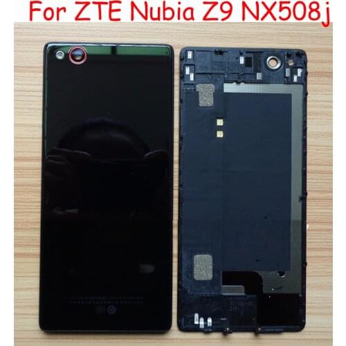 Original For ZTE Nubia Z9 Nx508J Nx508 Rear Back Battery Door Cover Housing Replacement Repair Parts Black