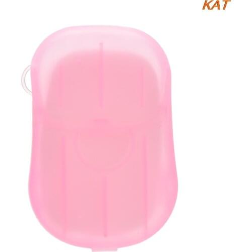 1PC New Convenient Washing Hand Bath Travel Scented Slice Sheets Foaming Box Paper Soap Random 6.8cm x 4.7cm x 1.7cm