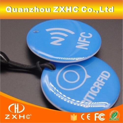 10PCS) Ntag213 Blue Epoxy NFC Hanging Tags For Sony HTC And Other NFC Phones