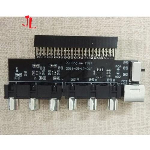 2pcs NEC PCE PC Engine Video Socket AV RGBS Interface Socket Arcade Video Game Machine Converter
