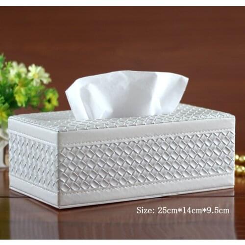2017 New Style Artificial Leather Tissue Box 1pcs
