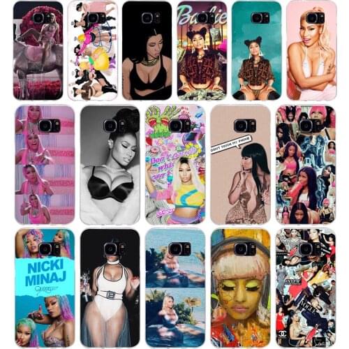 246H black nicki minaj Soft TPU Silicone Cover Case for samsung Galaxy s6 s6 s7 edge s8 s9 plus case