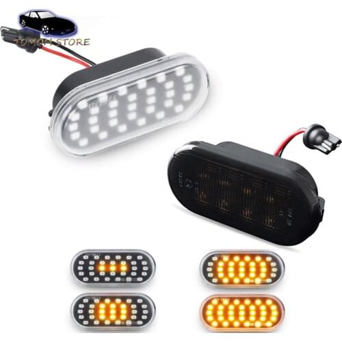 2x LED Dynamic Amber Side Marker Indicator Light for Seat Altea MK1 XL Alhambra Arosa Built Exeo Cordoba Inca Ibiza Leon Toledo