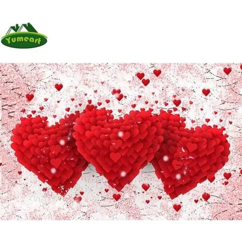 5D Diamond Painting Cross Stitch Heart Shape Love,rose,forever Crystal Mosaic Stitch Diamond Embroidery Home Decor Romantic Gift