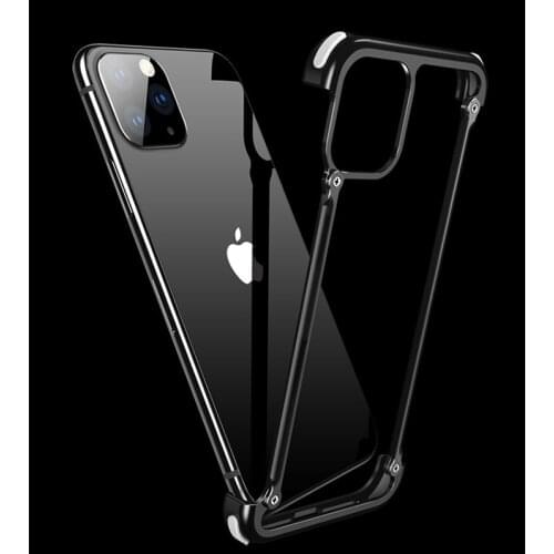 Aluminum Metal Bumper Case For Apple iPhone 12/ Pro/ Max 12 Pro Max Mini Luxury Airbag Drop Protection Hard Case
