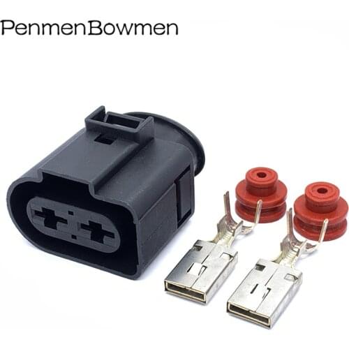 2 Pin High Current Waterproof Connector Wiring Harness Power Steering Mercury Female Pump Fan Plug For The Public 1J0971955