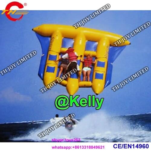 Free shipping high quality commercial Inflatable Flying Fish for sale, cheap inflatable Banana Boat Towable Tube Water Sport toy